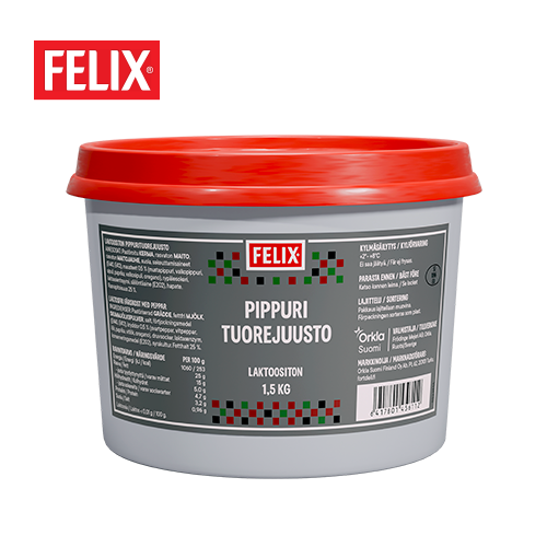 Felix Pippurituorejuusto 1,5 kg, laktoositon