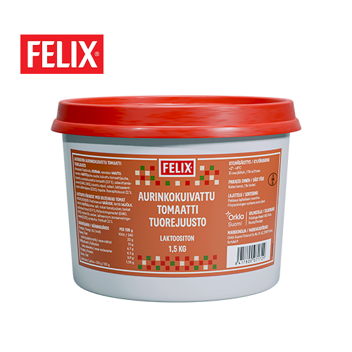 Felix Aurinkokuivattu Tomaatti Tuorejuusto 1,5 kg, laktoositon