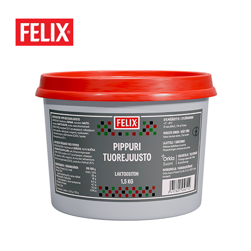 Felix Pippurituorejuusto 1,5 kg, laktoositon